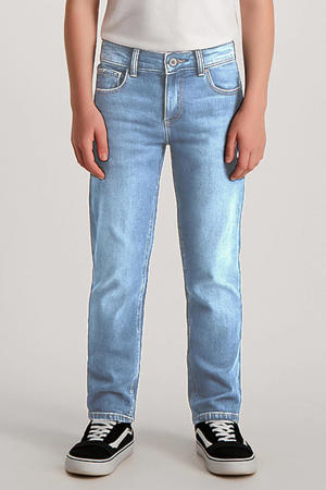 waist regular fit jeans medium blue denim