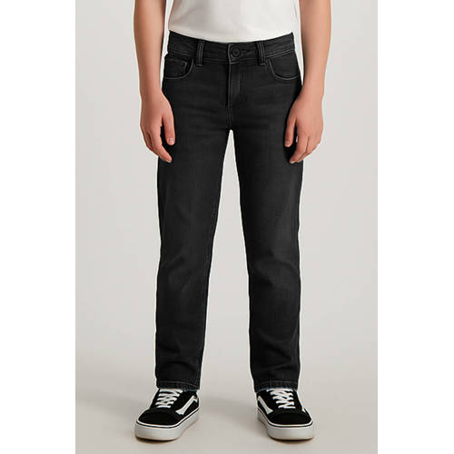 Cars waist regular fit jeans black denim Zwart Effen - maat 158 afbeelding
