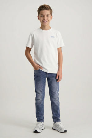 waist regular fit jeans medium blue denim
