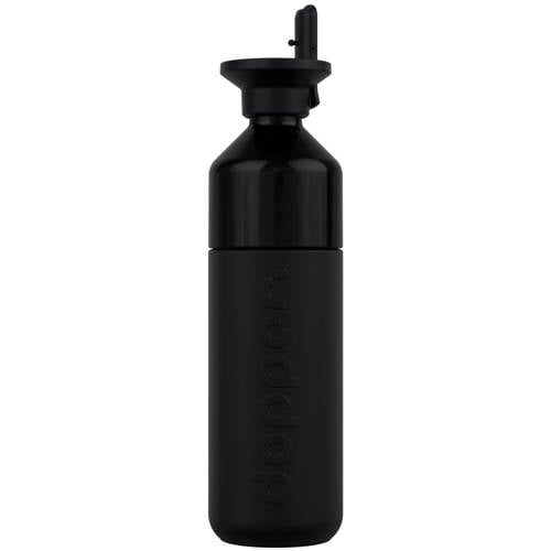 Dopper Thermosfles Insulated Drinkfles x Flipstraw - Blazing Black - 580 ml afbeelding