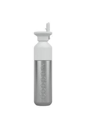 Steel Drinkfles x Flip Straw - Stainless Steel - 490 ml