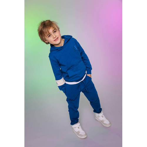 Quapi sweatpants kobaltblauw Broek Jongens Katoen Effen - maat 146/152 afbeelding