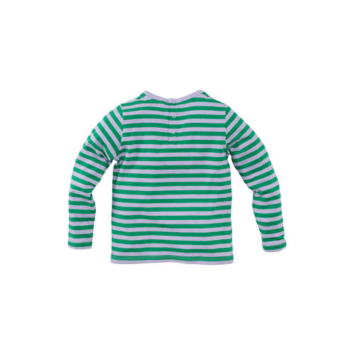 Z8 mini longsleeve Nouraine groen/lila Meisjes Stretchkatoen Ronde hals