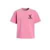 Me & My Monkey oversized T-shirt Violet met backprint roze