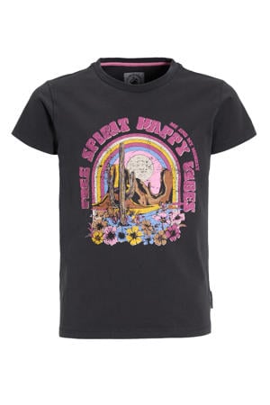 regular T-shirt Riley antraciet