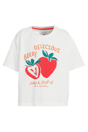 boxy T-shirt Zoe met printopdruk