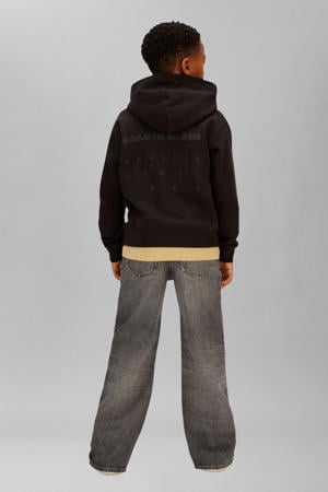 hoodie met backprint zwart
