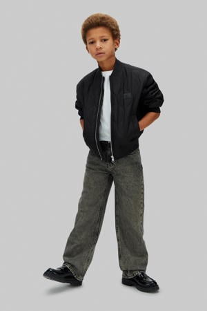 Loose fit high waist loose fit jeans black denim