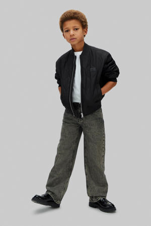 Loose fit high waist loose fit jeans black denim