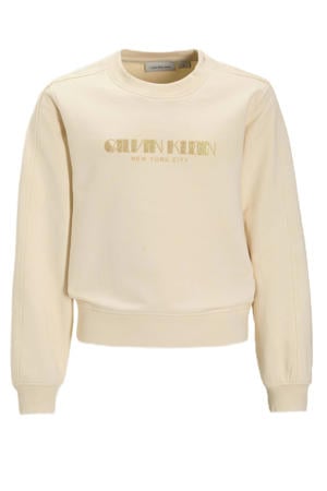 sweater met glitters ecru
