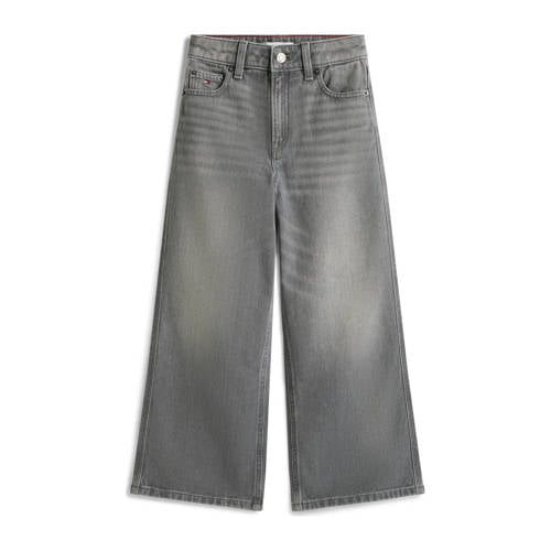 Tommy Hilfiger Wide leg wide leg jeans grey denim Grijs Effen - maat 152 afbeelding