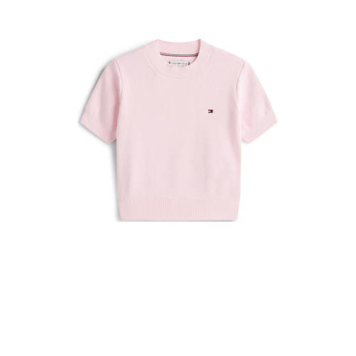 Tommy Hilfiger sweater roze Meisjes Polyester Ronde hals Effen - maat 128 afbeelding