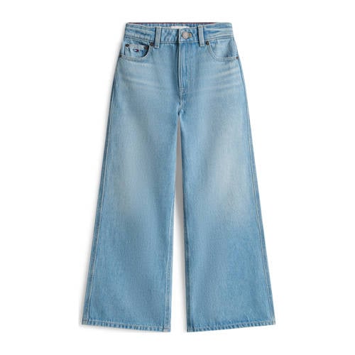 Tommy Hilfiger Wide leg wide leg jeans light blue denim Blauw Effen - maat 152 afbeelding