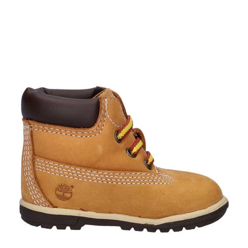 Timberland Crib Bootie suède baby veterboots oker Geel Jongens/Meisjes Suede