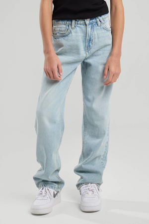 straight leg jeans light blue denim