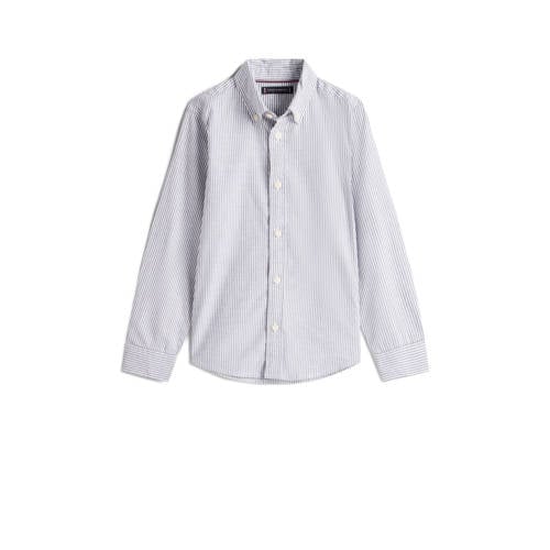 Tommy Hilfiger overhemd Blauw Jongens Stretchkatoen Klassieke kraag Streep - maat 152 afbeelding