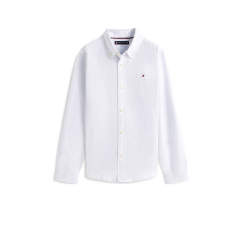 Tommy Hilfiger overhemd Blauw Jongens Stretchkatoen Klassieke kraag Streep - maat 152 afbeelding