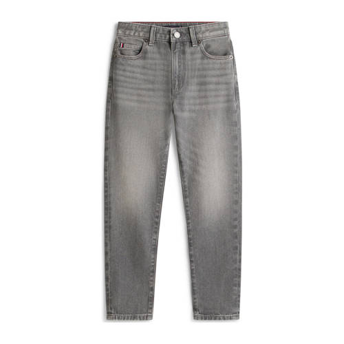 Tommy Hilfiger Regular straight leg jeans grey denim Grijs Effen - maat 176 afbeelding