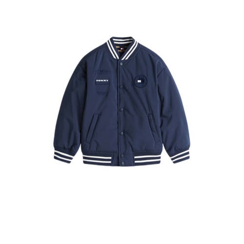 Tommy Hilfiger bomberjack herfst winter donkerblauw Jas Jongens Polyester Ronde hals - maat 152 afbeelding