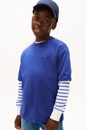T-shirt kobaltblauw