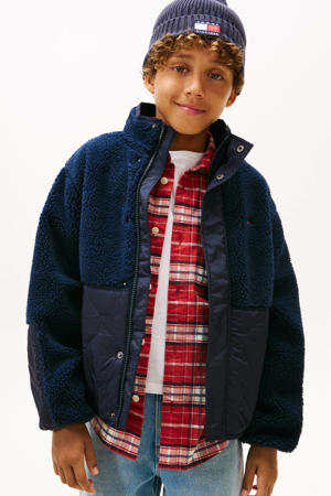 teddy jas herfst winter donkerblauw
