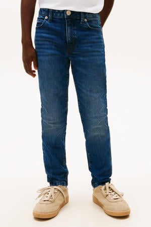 Slim fit dark blue denim