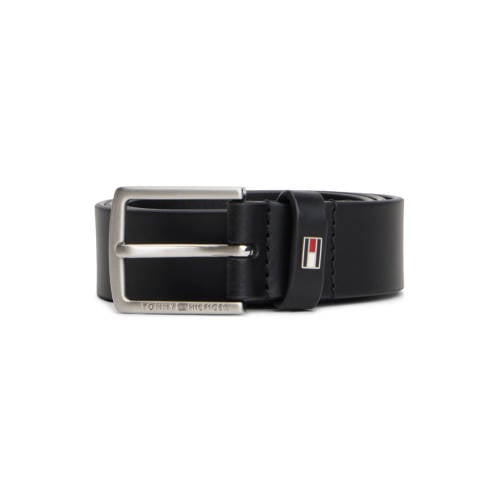 Tommy Hilfiger leren riem zwart Jongens/Meisjes Leer Effen