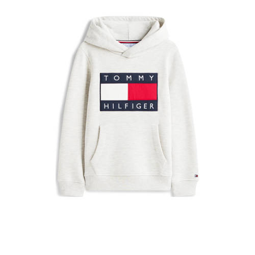Tommy Hilfiger sweater lichtgrijs Logo - maat 116 | Sweater van Tommy Hilfiger afbeelding
