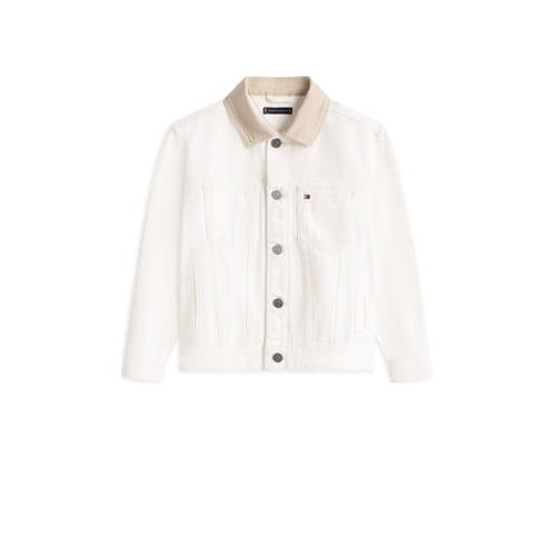 Tommy Hilfiger spijkerjas herfst lente zomer winter wit Jongens Katoen Klassieke kraag - maat 164 afbeelding
