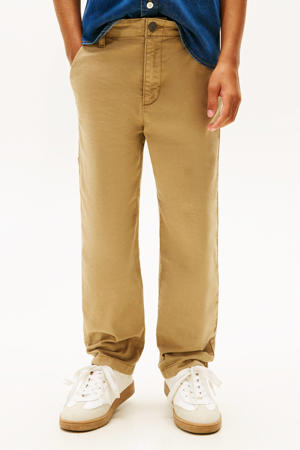 relaxed casual broek zand