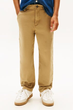 relaxed casual broek zand