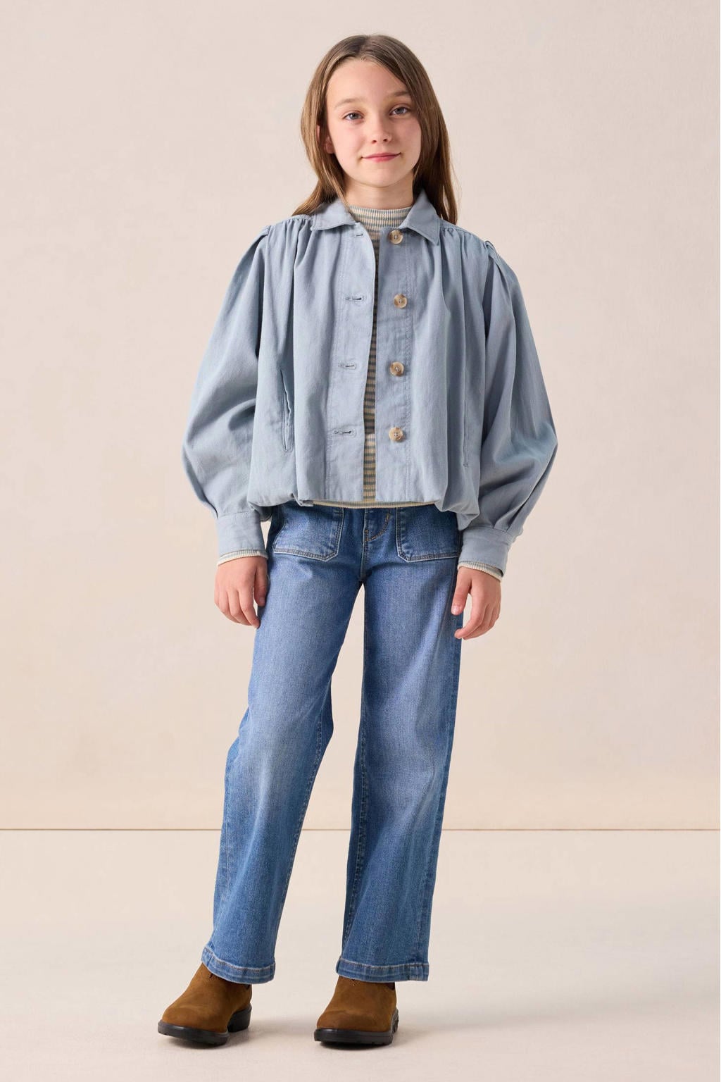 Sissy-Boy wide leg jeans medium blue denim