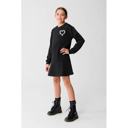 Shoeby sweatjurk zwart Effen - maat 146/152 | Jurk van Shoeby afbeelding