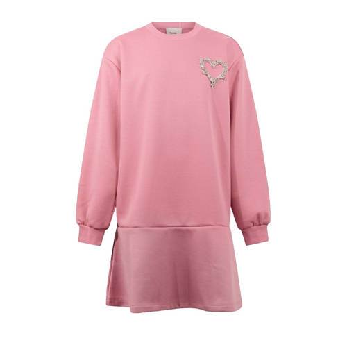 Shoeby sweatjurk roze Effen - maat 146/152 | Jurk van Shoeby afbeelding