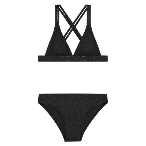 Shiwi The Sunshine Brand triangel bikini Luna zwart Meisjes Nylon - maat 122/128 afbeelding