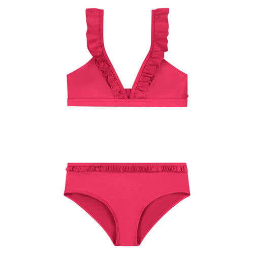 Shiwi The Sunshine Brand triangel bikini Bella donkerrood Meisjes Polyamide - maat 170/176 afbeelding