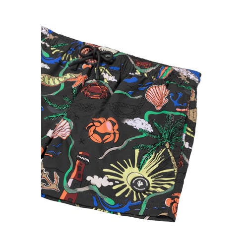 Shiwi The Sunshine Brand zwemshort Neil zwart Jongens Polyamide All over print - maat 134/140 afbeelding