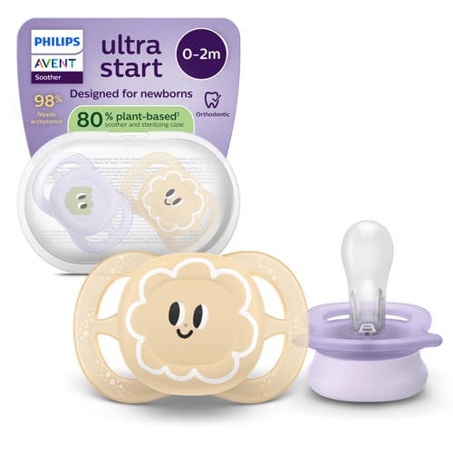 Philips Avent Ultra Air-Fopspeen Night 6-18 mnd Roze 2 stuks