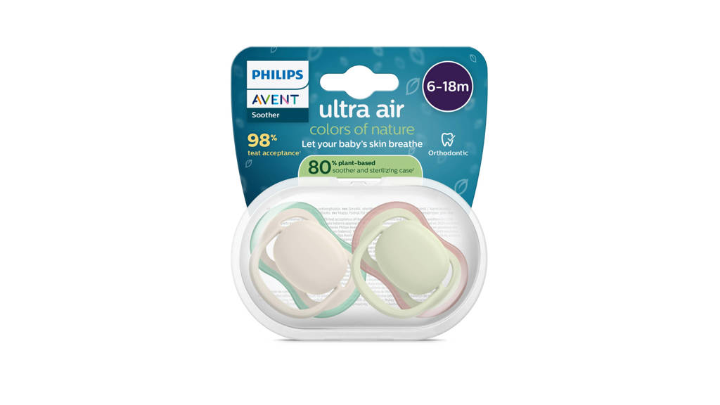 Sucette Philips Avent 0-6 Mois Vente De SUCETTE ULTRA AIR NUIT 0-6 MOIS PHILIPS AVENT - LOT DE 2
