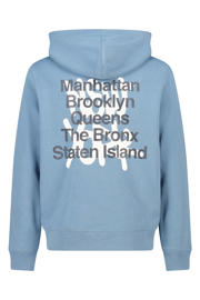 thumbnail: America Today hoodie met backprint blauw