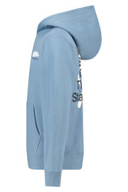 thumbnail: America Today hoodie met backprint blauw