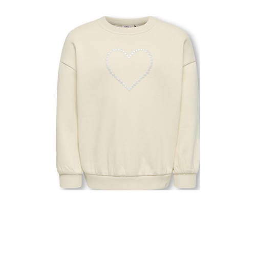 KIDS ONLY MINI sweater ecru Printopdruk - maat 122 afbeelding