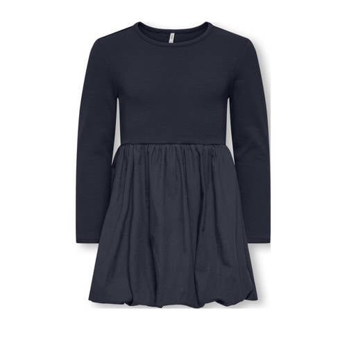 KIDS ONLY MINI korte jurk gebreid donkerblauw Meisjes Stretchkatoen Ronde hals
