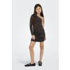 KIDS ONLY GIRL one shoulder jurk met glitters zwart/roze