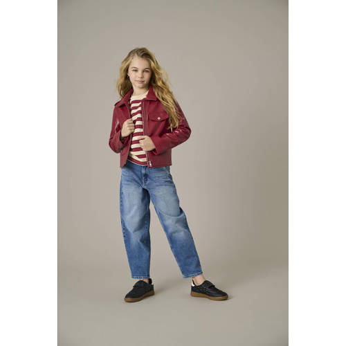 KIDS ONLY GIRL baggy jeans medium blue denim Blauw Effen - maat 146 afbeelding