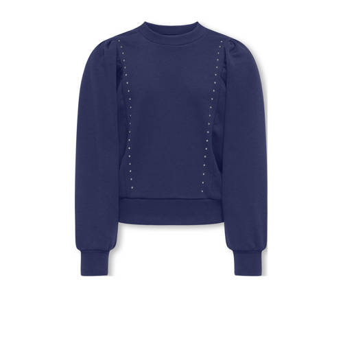 KIDS ONLY GIRL sweater blauw Effen - maat 122/128 | Sweater van ONLY afbeelding