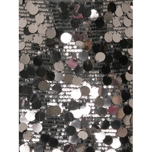 KIDS ONLY GIRL korte rok met pailletten grijs Meisjes Polyester Effen