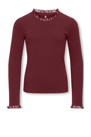 longsleeve donkerrood