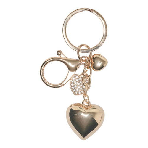 KIDS ONLY GIRL bagcharm / sleutelhanger goudkleurig/wit Accessoire Meisjes Zink afbeelding