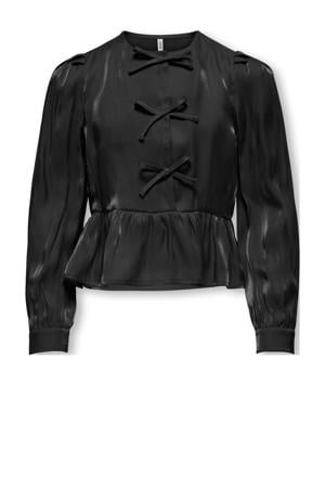 peplum top zwart